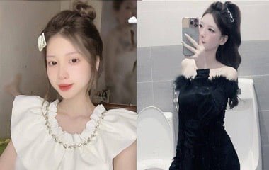 Diệu Hân sinh năm 2006 khoe ngực trắng