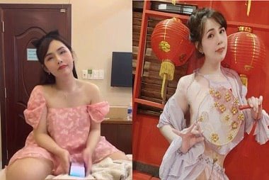 Em đào 2m5 nhảy tung tung phê pha