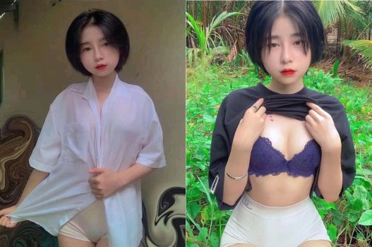 Gái tóc bob chiều hình rồi còn phê